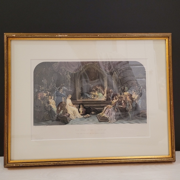 Charles Rolls, The Play Scene, Hamlet, Act III Scene II Shakespeare Framed Print - Picture 1 of 6